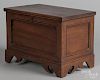 Miniature Pennsylvania walnut blanket chest, 19th c., 8 3/4'' h., 12 1/2'' w.