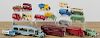 Seventeen Dinky toy vehicles, largest - 9 3/4'' l.