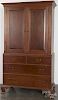 Irion & Co. Chippendale style walnut linen press, 84 1/2'' h., 46 1/2'' w.