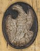 Cast iron Insurance Company of North America fire mark, 19th c., with an eagle, 11 1/4'' h.