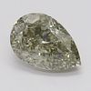 2.50 ct, Natural Fancy Greenish Yellow-Gray Even Color, VS1, Pear cut Diamond (GIA Graded), Appraised Value: $33,300 