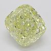 4.06 ct, Natural Fancy Light Yellow Even Color, IF, Cushion cut Diamond (GIA Graded), Appraised Value: $111,200 