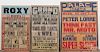 Three vintage theater posters, 20th c., largest - 28 1/2'' x 22''.