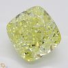2.50 ct, Natural Fancy Intense Yellow Even Color, SI1, Cushion cut Diamond (GIA Graded), Appraised Value: $74,700 