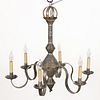 JERRY MARTIN COLONIAL-STYLE TIN CHANDELIER