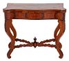 American Victorian Flip Top Console Card Table