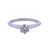 Tiffany & Co 0.42ct F SI1 Diamond Platinum Engagement Ring