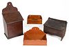 ASSORTED AMERICAN COUNTRY BOXES, LOT OF FOUR 