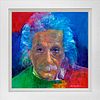 Albert Einstein the Genius Hand Embellished  on canvas by David Lloyd Glover