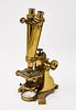 Brass Microscope in Wooden Case