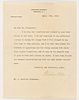 Signed Letter - Woodrow Wilson