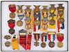 G.A.R. RELATED SOUVENIR MEDALS / PINS, LOT OF 17