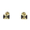 Tiffany &amp; Co Jean Schlumberger 18k Gold Enamel X Cufflinks