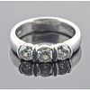 Tiffany Etoile 0.74ctw Diamond 3 Stone Engagement Ring
