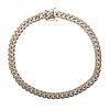 14k Gold Diamond Link Chain Necklace