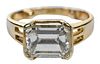 14kt. Emerald Cut Diamond 3.32ct. Solitaire with GIA Report