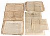 CONFEDERATE CIVIL WAR NEW ORLEANS, LOUISIANA NEWSPAPERS, LOT OF 102 +/- 