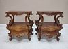Pair of Contemporary Italian Rococo Style Nightstands.