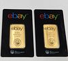 (2) Perth Mint eBay Pure Gold 1 Troy Ounce Bars.