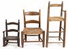 SOUTHERN CHILDREN'S SEATING FURNITURE, LOT OF THREE