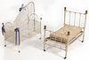 ANTIQUE CAST-IRON DOLL BEDS, LOT OF TWO