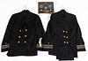 WORLD WAR TWO / WWII U. S. NAVAL OFFICERS UNIFORMS, LOT OF TWO
