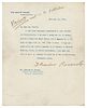 Theodore Roosevelt Typed Letter Signed as President on Racism