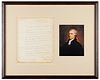 Alexander Hamilton Letter Signed on Sea Letters