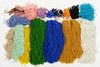 ASSORTED SHADE BEADED FRINGE, UNCOUNTED LOT