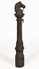 AMERICAN CAST-IRON HORSEHEAD HITCHING POST