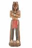 Large Cigar Store Indian Carved Wood Statue