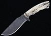 Montana Mountain Scrimshaw Damascus Knife Bozeman