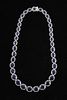 Pristine Sapphire Diamond 14k White Gold Necklace