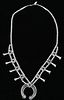 Navajo Squash Blossom Necklace by Tom Lewis