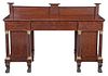 Fine New York Classical Figured Mahogany Brass Mounted Sideboard