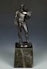 Walter Figural Bronze Statue of a Man with Sword