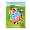 Xavier Cugat (1900-1990), "Fat Golfer" Limited Edition Lithograph, Numbered and Plate Signed with Letter of Authenticity.