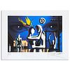 Mark Kostabi, "The Alternating Current of Desire" Hand Signed Limited Edition Giclee with Letter of Authenticity.