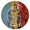 Steve Kaufman (1960-2010) "Batman" Hand Painted Plate, Hand Signed with Letter of Authenticity.