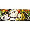 "Snooze Alarm Boogie, 7:15 AM" Limited Edition Hand Pulled Original Lithograph (52" x 20") by Renowned Charles Schulz Protege, Tom Everhart. Numbered 