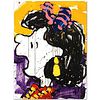 "Glam Slam" Limited Edition Hand Pulled Original Lithograph by Renowned Charles Schulz Protege, Tom Everhart. Numbered and Hand Signed by the Artist, 
