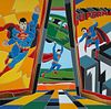 Ugo Nespolo- Silk Screen Serigraph "From Super Heroes"