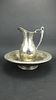19th C. Reed and Barton Pitcher & Wash Bowl