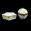 Two Vintage Limoges Pill Boxes