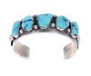Navajo Mike Platero Sterling Turquoise Bracelet