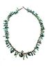 C. 1900-1950 Navajo Fox Turquoise Nugget Necklace