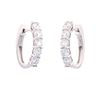 Opulent Clasp Diamond & 14k White Gold Earrings