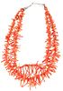 C. 1950 Navajo RARE Branch Coral Necklace