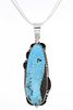 Navajo Cripple Creek Turquoise & Sterling Necklace
