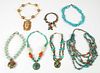 Estate Lot of Turquoise Costume Jewelry Necklaces